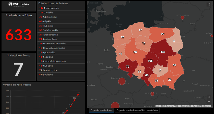 Mapa Koronawirusa W Polsce Gdzie Są Przypadki Zachorowań 2747